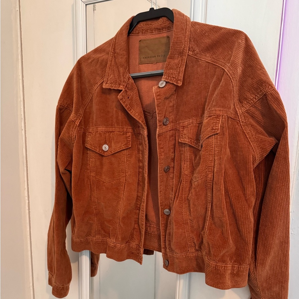 American eagle corduroy cropped jacket